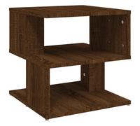 Berkfield Modern Side Table Brown Oak 40X40X40 Cm Engineered Wood