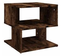 Berkfield Modern Side Table Smoked Oak 40X40X40 Cm Engineered Wood