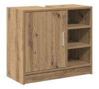Berkfield Modern Sink Cabinet Artisan Oak 63X29X55 Cm Engineered Wood