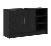 Berkfield Modern Sink Cabinet Black Oak 90X29X55 Cm Engineered Wood