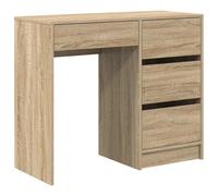 Berkfield Modern Sonoma Oak Writing Desk Sonoma Oak Particle Board Medium Storage