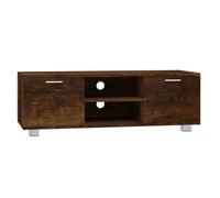 Berkfield Modern Tv Cabinet Smoked Oak 120X40.5X35 Cm Engineered Wood
