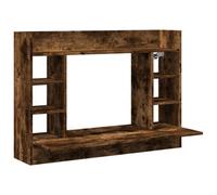 Berkfield Modern Wall-Mounted Desk Smoked Oak 105X48X75 Cm Engineered Wood