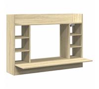 Berkfield Modern Wall-Mounted Desk Sonoma Oak 105X48X75 Cm Engineered Wood