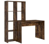 Berkfield Modern With Shelf Smoked Oak 138.5 X 55 X 143 Cm Engineered Wood