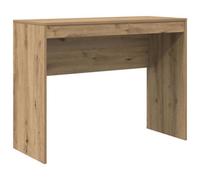 Berkfield Modern Writing Desk Artisan Oak Engineered Wood 100 X 40 X 76 Cm