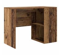 Berkfield Modern Writing Desk Old Wood Engineered Wood Small Storage