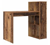 Berkfield Modern Writing Desk Old Wood Engineered Wood Standard Storage