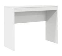Berkfield Modern Writing Desk White Particle Board Medium Simple Writing Desk