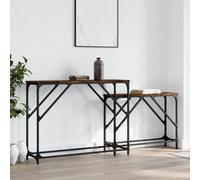 Berkfield Nesting Console Tables 2 Pcs Smoked Oak Engineered Wood
