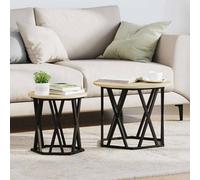 Berkfield Nesting Side Tables 2 Pcs Sonoma Oak Engineered Wood