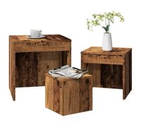 Berkfield Nesting Tables 3 Pcs Old Wood Engineered Wood