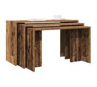 Berkfield Nesting Tables 3 Pcs Old Wood Engineered Wood