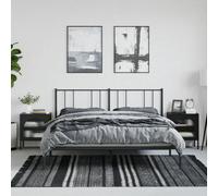 Berkfield Nightstands 2 Pcs Black 50X35X60 Cm Glass And Steel