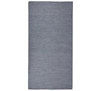 Outdoor Flatweave Rug Blue Runner Area Floor Carpet Mat vidaXL