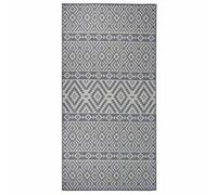 (blue stripes, 100 x 200 cm) vidaXL Outdoor Flatweave Rug Patio Garden Runner Mat Area Rug Floor Carpet