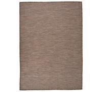 Berkfield Outdoor Flatweave Rug 140X200 Cm Brown