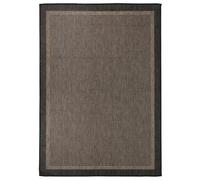 Outdoor Flatweave Rug Dark Brown Runner Area Floor Carpet vidaXL