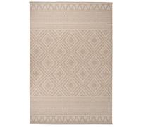 Berkfield Outdoor Flatweave Rug 160X230 Cm Brown Stripes