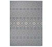 Berkfield Outdoor Flatweave Rug 200X280 Cm Blue Stripes