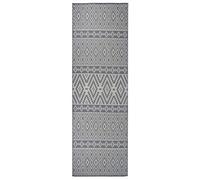 Berkfield Outdoor Flatweave Rug 80X250 Cm Blue Stripes