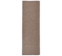Berkfield Outdoor Flatweave Rug 80X250 Cm Brown
