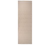 Berkfield Outdoor Flatweave Rug 80X250 Cm Brown Stripes