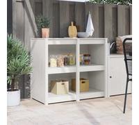 Berkfield Outdoor Kitchen Cabinet White 106X55X92 Cm Solid Wood Pine