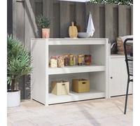 Berkfield Outdoor Kitchen Cabinet White 106X55X92 Cm Solid Wood Pine