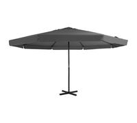 Berkfield Outdoor Parasol with Aluminium Pole 500 cm Anthracite