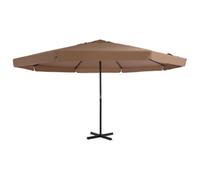 Berkfield Outdoor Parasol With Aluminium Pole 500 Cm Taupe