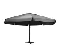 Berkfield Outdoor Parasol With Aluminium Pole 600 Cm Anthracite