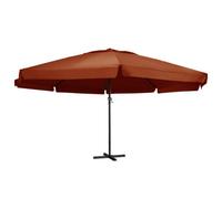 Berkfield Outdoor Parasol With Aluminium Pole 600 Cm Terracotta