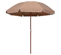 Berkfield Parasol With Steel Pole 240 Cm Taupe