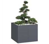 Berkfield Planter Anthracite 100X100X80 Cm Steel
