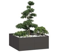 Berkfield Planter Black 100X100X40 Cm Steel