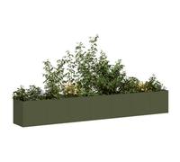 Berkfield Planter Olive Green 280X40X40 Cm Cold-Rolled Steel