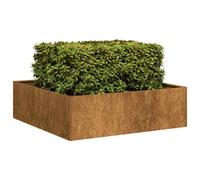 Berkfield Planter Rusty 100X100X30 Cm Weathering Steel