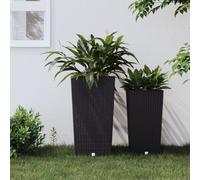 Berkfield Planter With Removable Inner Anthracite 21 / 49 L Pp Rattan