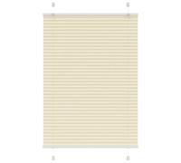 Berkfield Pleated Blind Cream 100X150 Cm Fabric Width 99.4 Cm Polyester