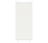 Berkfield Pleated Blind White 100X200 Cm Fabric Width 99.4 Cm Polyester