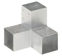 Berkfield Post Connector Y Shape Galvanised Metal 91X91 mm