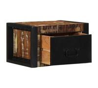 Berkfield Practical Bedside Cabinet Multicolour 40X35X25 Cm Solid Wood Reclaimed