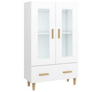Berkfield Practical Highboard White 70X31X115 Cm Engineered Wood