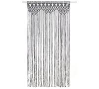 Berkfield Practical Macrame Curtain Anthracite 140X240 Cm Cotton