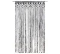 Berkfield Practical Macrame Curtain Anthracite 140X240 Cm Cotton
