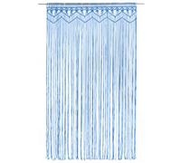 Berkfield Practical Macrame Curtain Blue 140X240 Cm Cotton