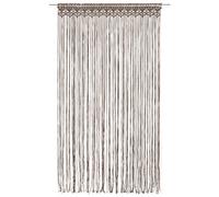Berkfield Practical Macrame Curtain Taupe 140X240 Cm Cotton