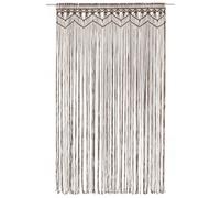Berkfield Practical Macrame Curtain Taupe 140X240 Cm Cotton