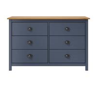 Berkfield Practical Sideboard Hill Range Grey 125X40X80 Cm Solid Pine Wood